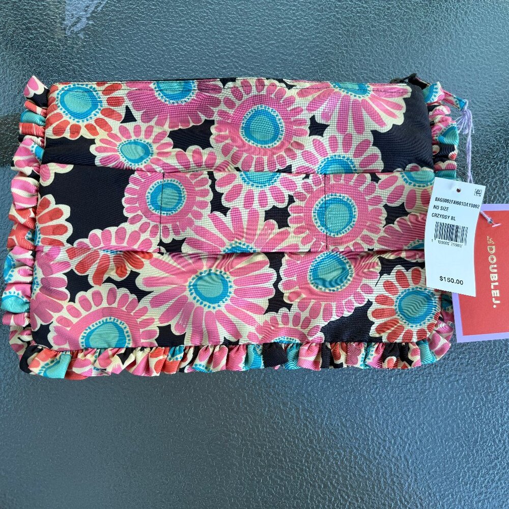 NWT La DoubleJ Crazy Daisy Ruffle Hand Pochette Pouch - Picture 4 of 4